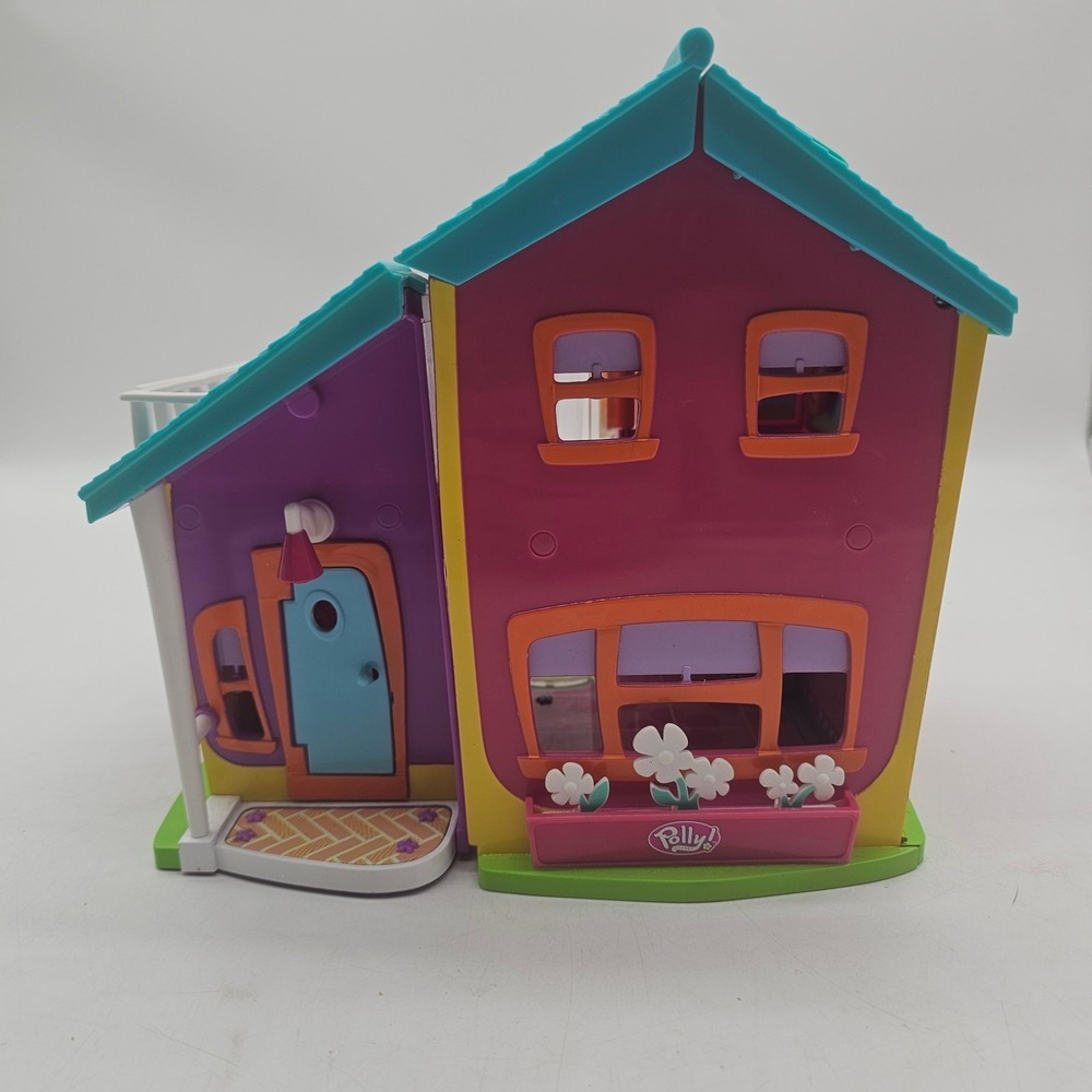 Polly Pocket House with Elevator 2002 Folding Playhouse Toy